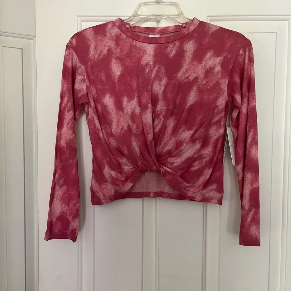 Girls Nordstrom Twist Front Shirt M
